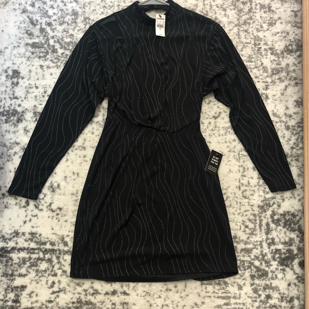 Black mini dress